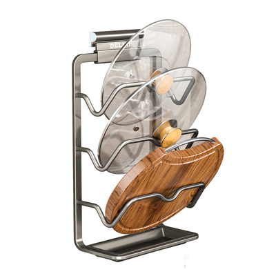 德力西太空铝锅盖架砧板菜板收纳