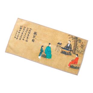 高档吸水茶巾新中式禅意国风古画一人干泡茶席功夫茶桌布垫养壶巾