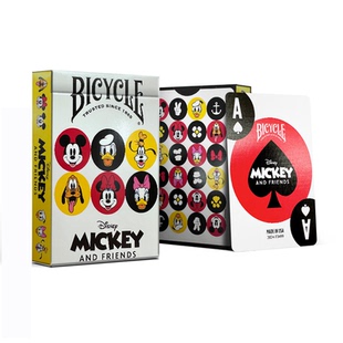Bicycle迪士尼联名扑克牌纸牌卡通周边米妮米奇和他的朋友们