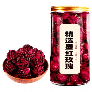 精选大朵补花青素云南墨红玫瑰