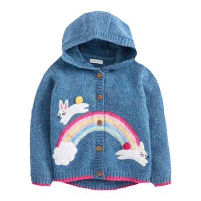 可爱现货英国next彩虹开襟针织衫