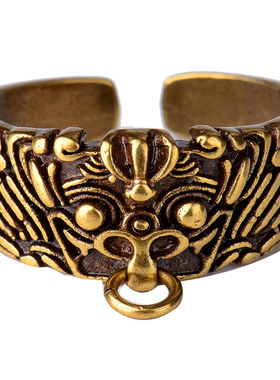 饕餮戒指兽面男女时尚复古指环