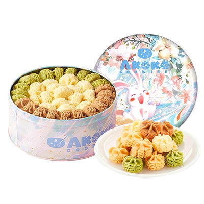 AKOKO黄油小花曲手工饼干560g