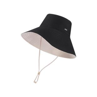 ohsunny防晒帽男女款遮阳太阳帽防紫外线双面戴宽帽檐渔夫帽子