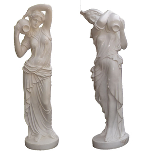 欧式喷水人物雕像财富女神家居雕塑庭院花园鱼池循环流水装饰摆件