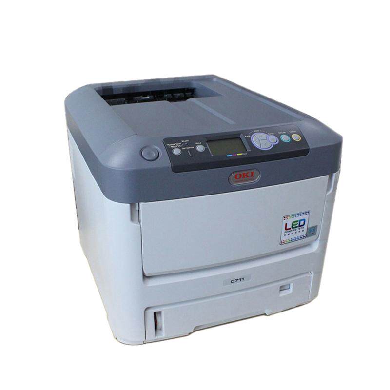 oki c610 c710 c711wt c712 特种不干胶名片特厚纸彩色激光打印机