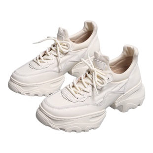 台款舒服到没朋友极力内加绒牛皮面内增高女鞋运动鞋休闲鞋老爹鞋