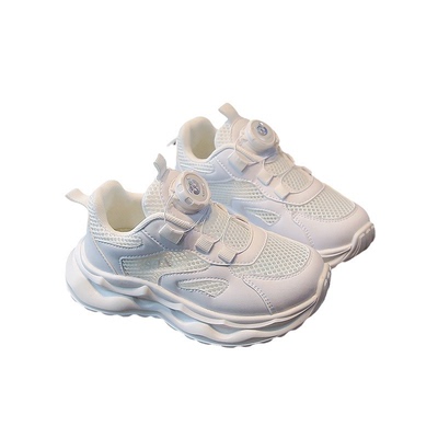 男童鞋子2026夏季单网旋转纽扣