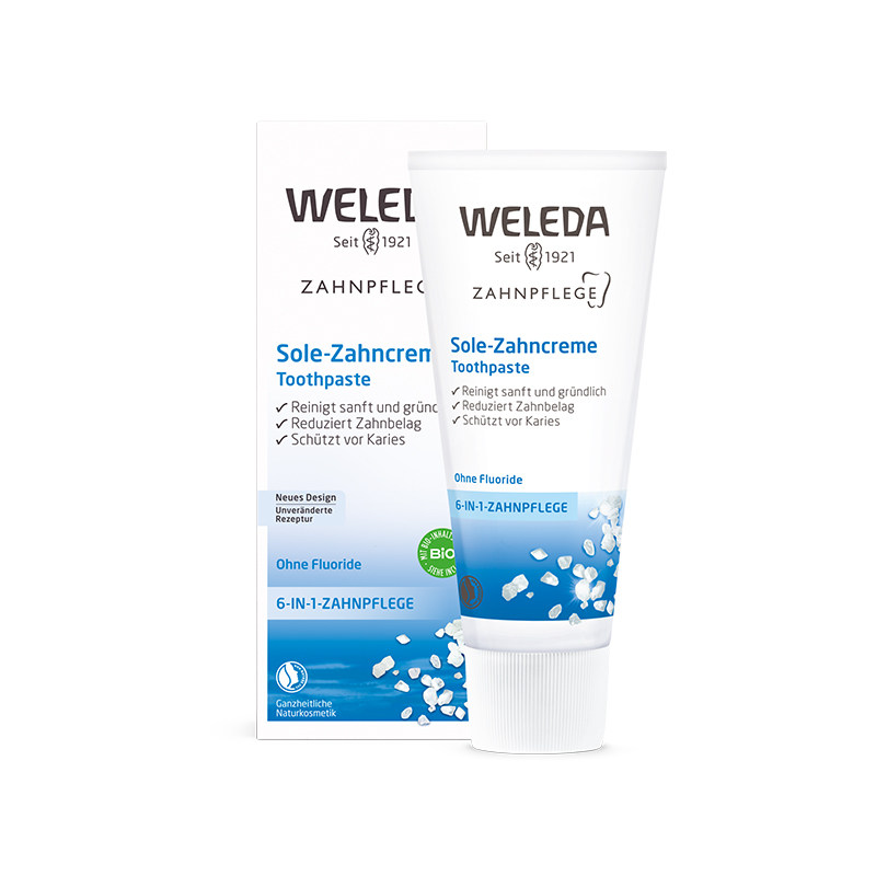 weleda维蕾德海盐牙膏德国原装