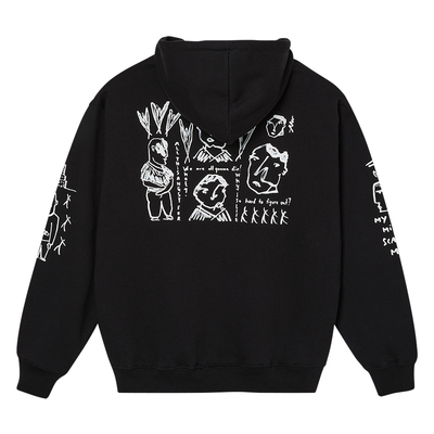 PolarSkateCo印花连帽衫卫衣