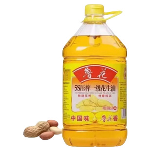 鲁花5S压榨一级花生油5L纯正食用油家用粮油炒菜健康桶装花生油