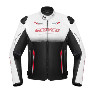 赛羽摩托车骑行服皮衣全套CE防护防摔秋冬四季通勤防寒机车服男女