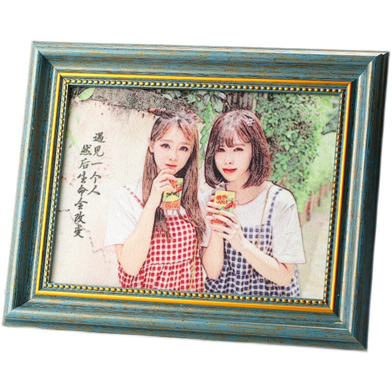 沙画照片结婚礼物定制diy新娘