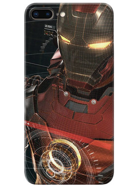 个性钢铁侠适用iPhone7/8plus苹果X手机壳6s创意男生XR耐脏xsmax搞怪5se第一1二2三3代女款防摔软