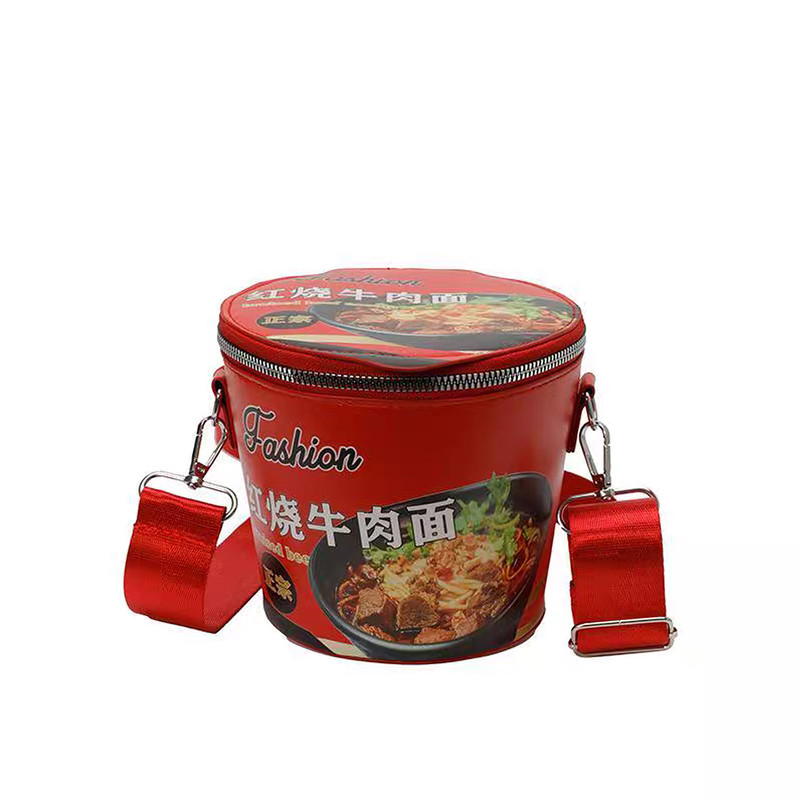 红烧牛肉面单肩包搞怪抽象送男生