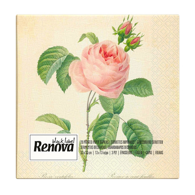 Renova玫瑰印花餐巾纸