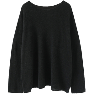 上身太惊喜了！云朵般柔软~春夏圆领纯羊绒衫女宽松空调屋罩衫