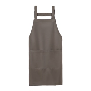 新款厨房家用围裙上班餐饮工厂专用防水男士女工作灰色定制罩衣耐
