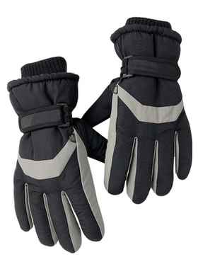 羊毛滑雪手套冬季保暖防风