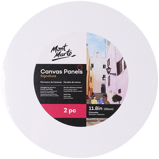 蒙玛特圆形油画画板油画板薄框绘画油画框油画颜料油画布板初学者