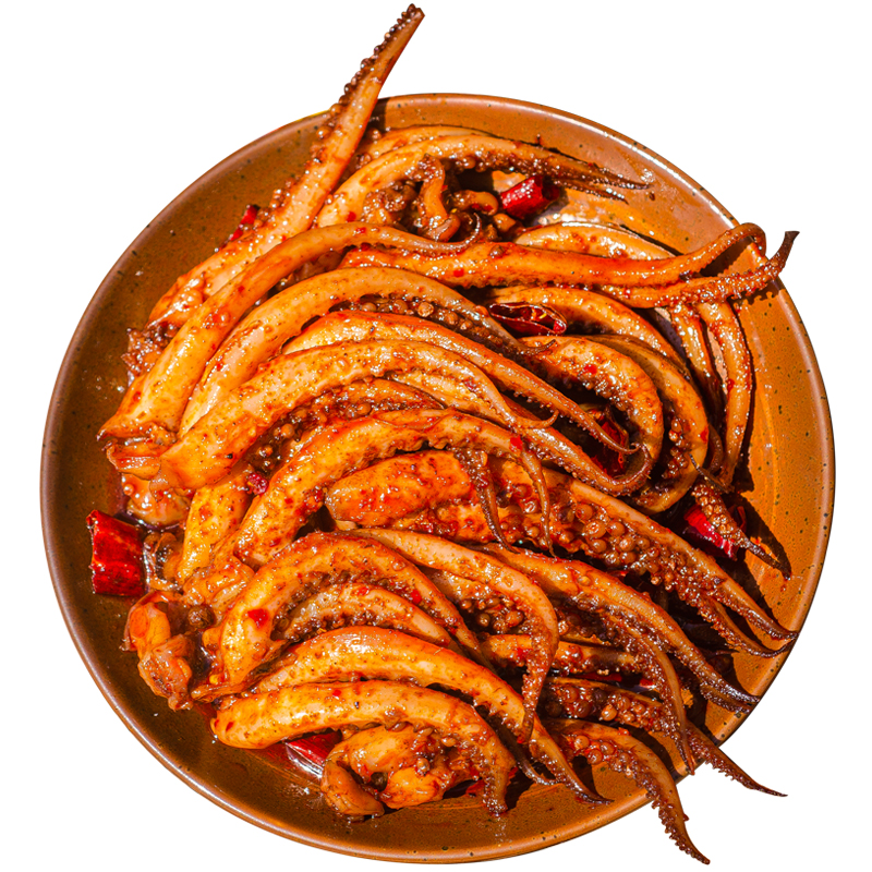四川特产麻辣鱿鱼须香辣铁板零食即食海鲜真空熟食冷吃追剧小吃菜
