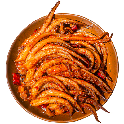 四川特产麻辣鱿鱼须铁板零食