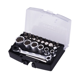 进口棘轮螺丝刀套筒内六角直角扳手套装迷你六角螺丝刀6.35mm工具