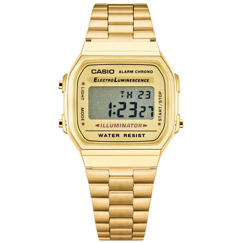 卡西欧(CASIO)手表男款学生电子表复古方块小银表A159WA-N1/F-91W