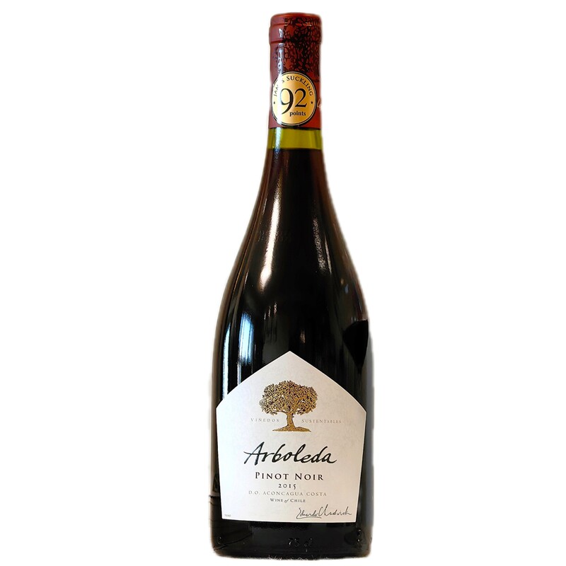 92+高分黑皮诺智利名庄Arboleda Pinot Noir2016年份干红葡萄窖主