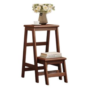 实木梯凳家用可折叠多功能两用楼梯凳子加厚人字步梯登高梯步梯凳