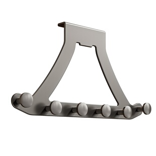 门后挂钩挂衣架卧室门上衣服收纳神器免打孔房门背后挂衣钩置物架