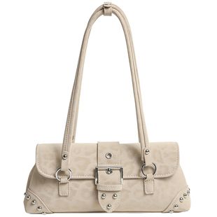 NBY原创潮牌小众设计复古豹纹包2026新款质感腋下包高级感单肩包