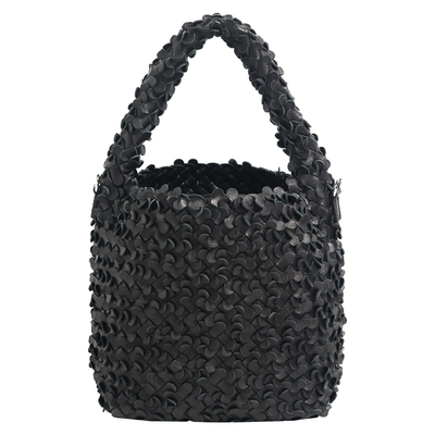 Bounded有界 豆豆羊皮一体手工编织包手提斜挎包百搭饭盒包