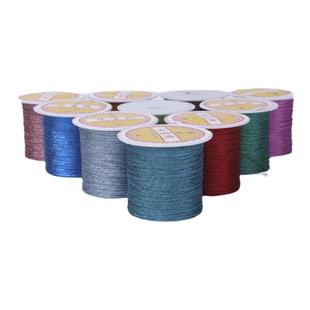 金银彩丝线12/15股小卷 diy手工编织手链串珠金线缠线绳配饰材料