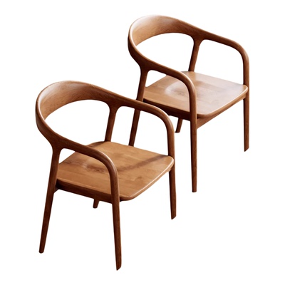 新中式实木扶手靠背餐椅