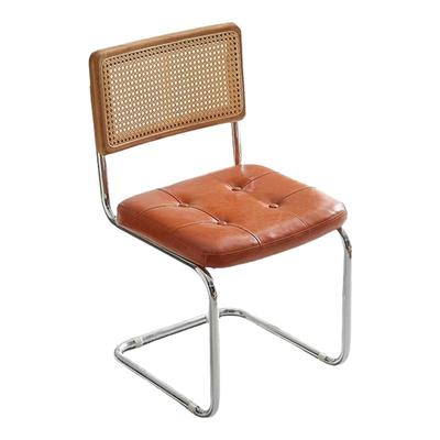 北欧实木餐桌椅休闲椅网红弓形椅