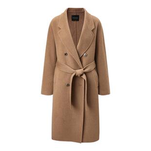 太平鸟女装冬新款气质精奢全驼绒大衣A1AAD4345