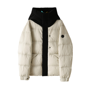 【700蓬松度！男女同款！】24冬季连帽短款面包服保暖羽绒服外套