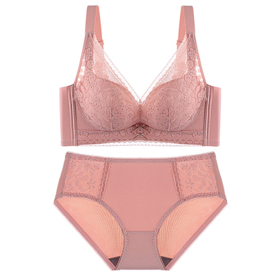 无钢圈文胸罩品牌专柜调整型无钢圈小胸聚拢收副乳防下垂内衣女士