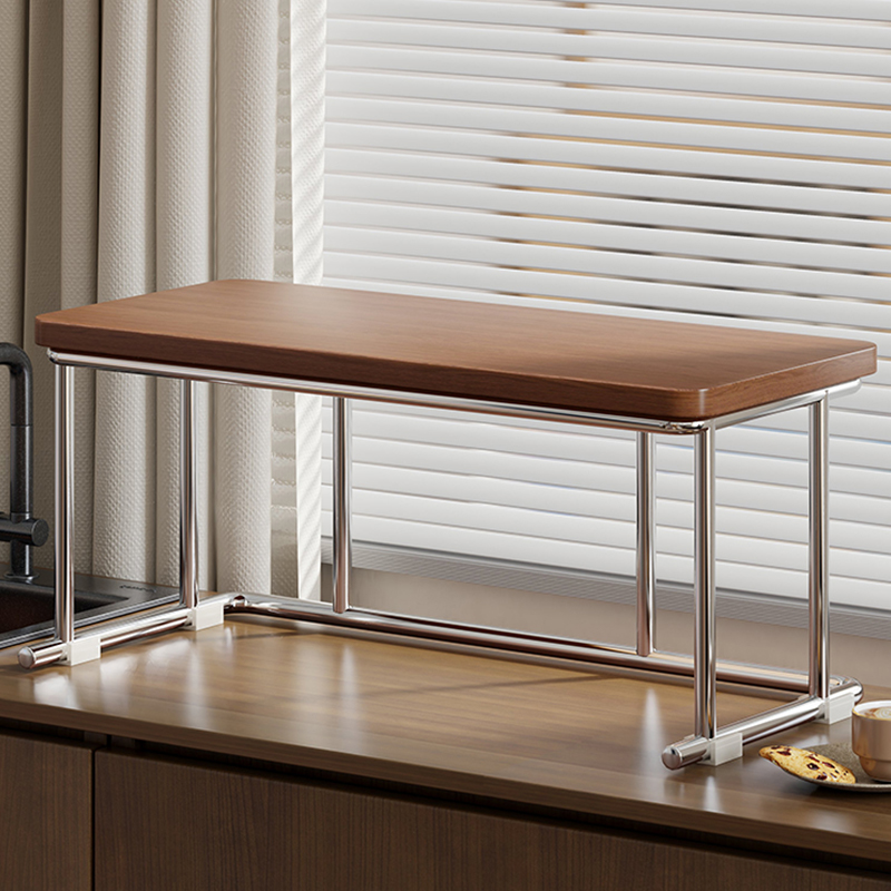 微波炉架子置物架台面烤箱双层整理柜家用厨房电饭锅具收纳储物架