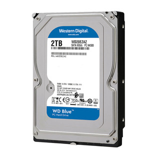 WD西部数据3.5寸SATA串口2T蓝盘台式机电脑硬盘监控安防设备存储