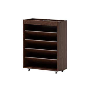 杂志架展示架实木书报架落地报刊书本阅读收纳靠墙置物移动书架子