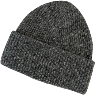 美作自制!珍贵羊驼毛针织帽子女冬季百搭冷帽显脸小保暖毛线帽男