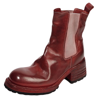 水洗马皮切尔西靴气质中筒靴