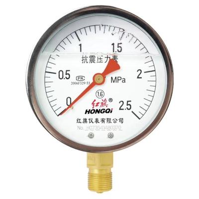 红旗抗震压力表YTN-100规格齐全