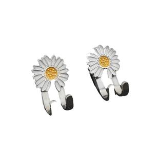 GD小雏菊耳钉男士s925纯银耳针耳环2026新款爆款女养耳洞单只耳饰