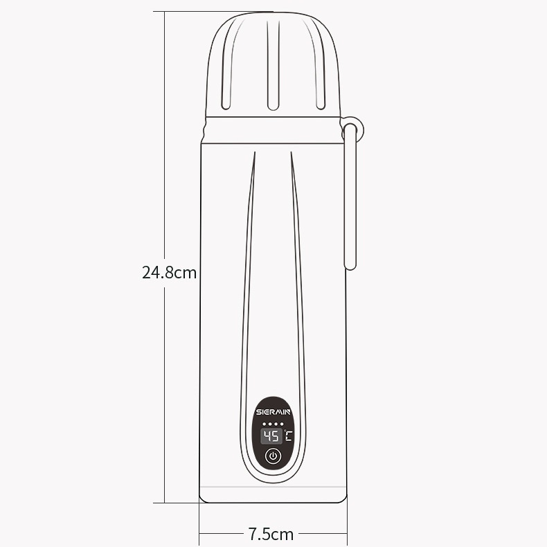 厂家直供便捷式恒温调温410ml奶奶器器大容量器奶热无线奶暖加热