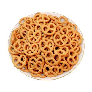 焙多夫碱水面结包蝴蝶结网格结海盐圈烘焙蛋糕装饰可食用饼干摆件