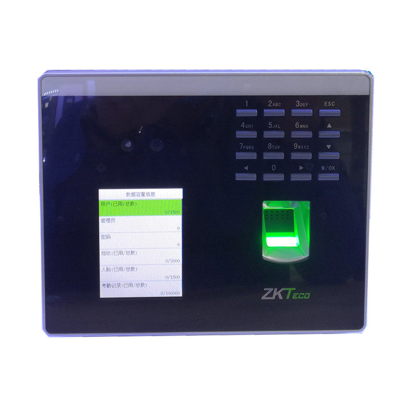 ZKTeco熵基中控XFace100动态人脸指纹考勤门禁机面部密码U盘WIFI