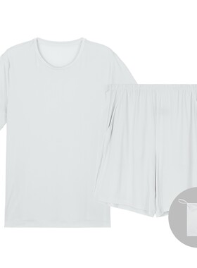 安莉芳旗下IVU男士专柜新品圆领短袖简约睡衣家居服套装UL00184